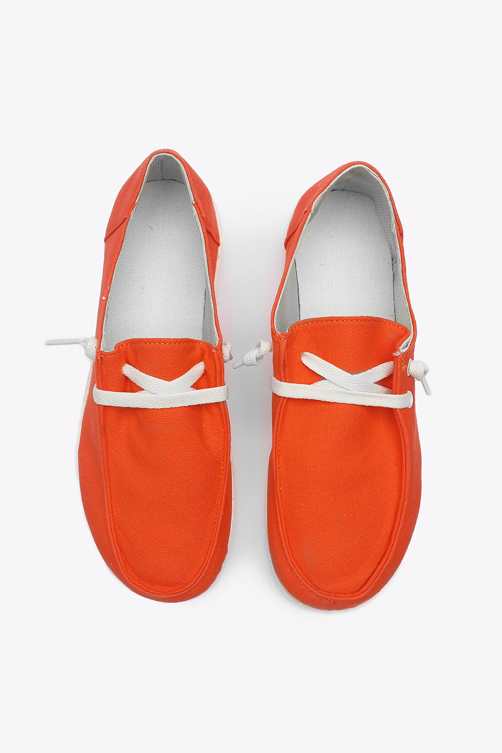 Orange Casual Flat Shoes