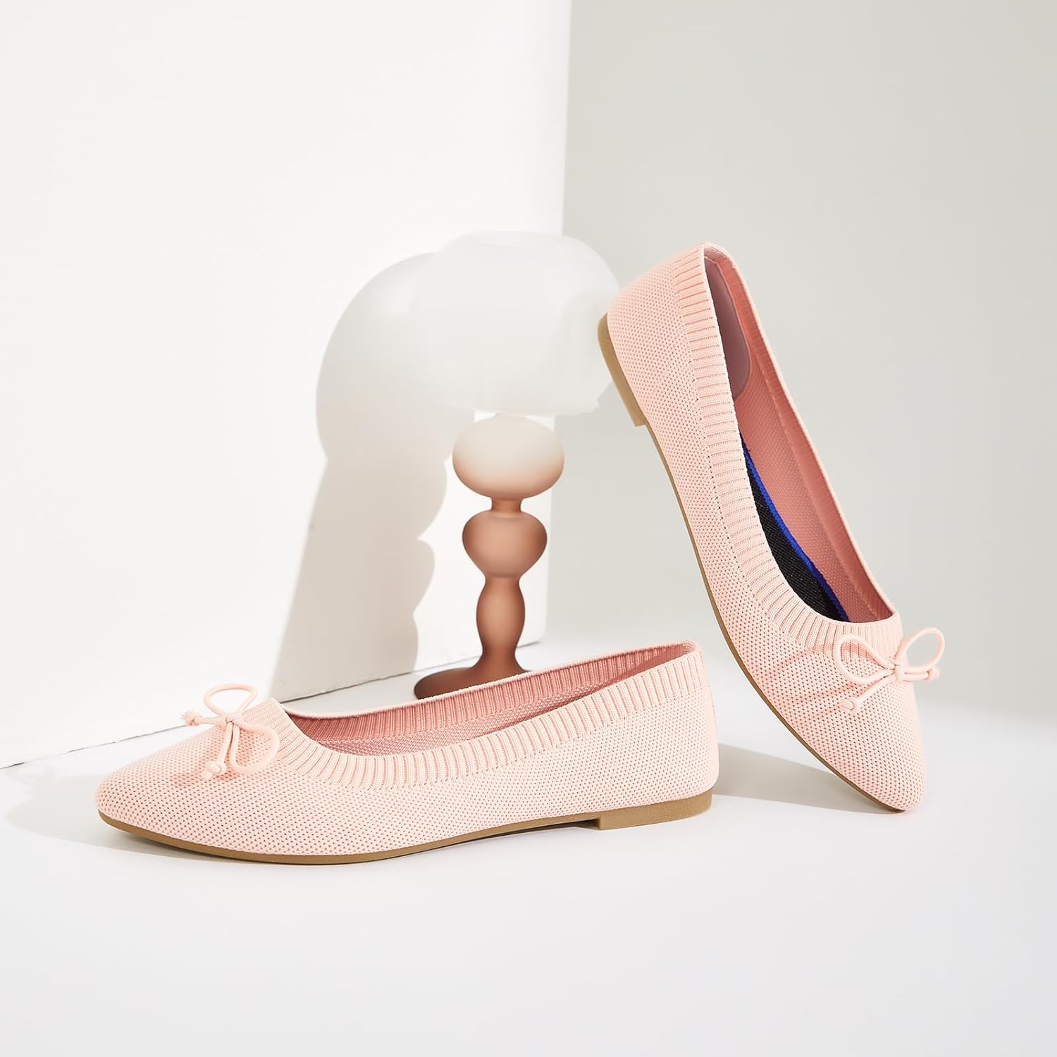 Women's Flats Black Flats Shoes Pointed Toe Ballet Flats Comfortable Bow Girls Flats Dressy