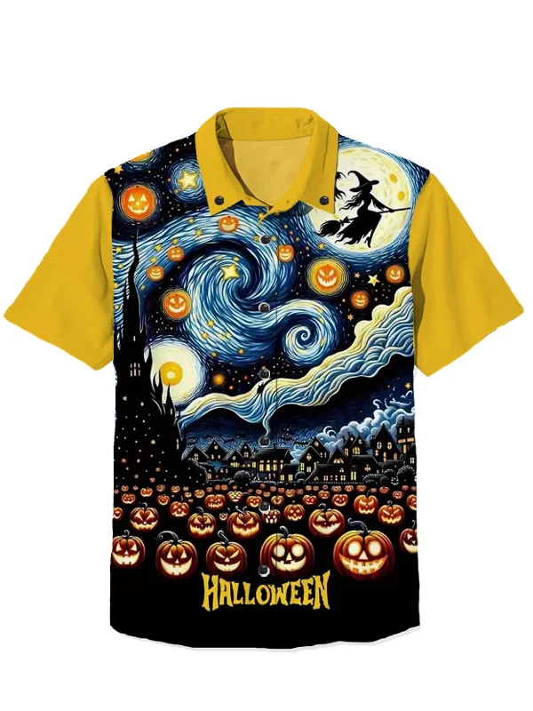 Western Halloween 100% Cotton Short Sleeve Shirt