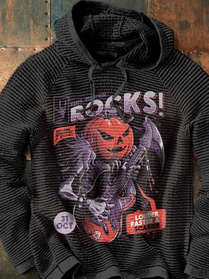 Fashion Casual Music Festival Halloween Print Men's Sweatshirt