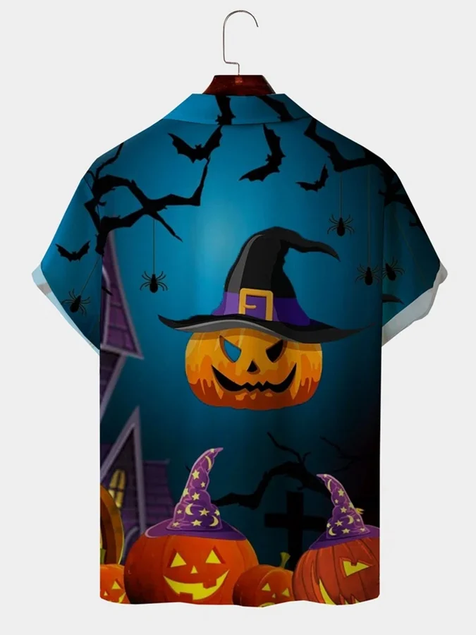 Halloween Print Men'S Shirt