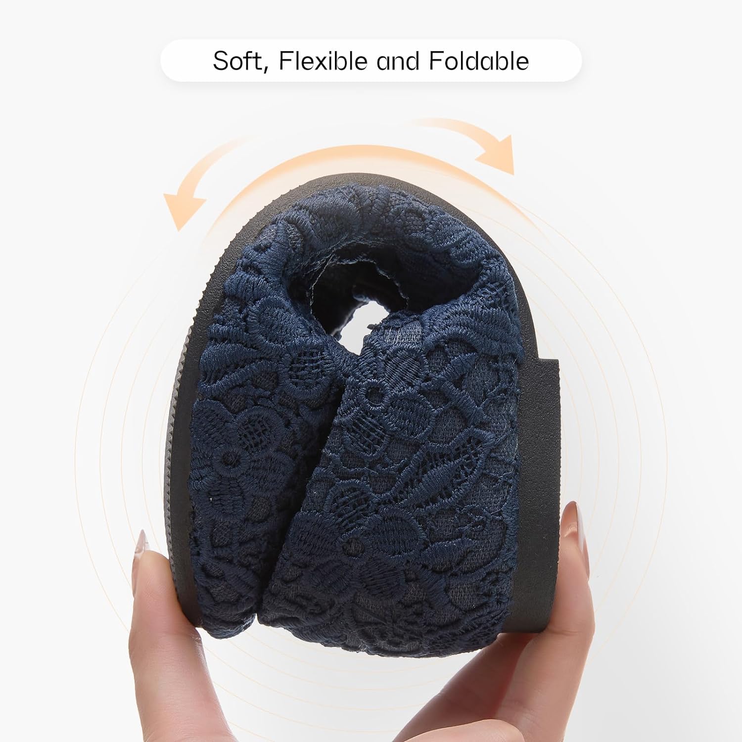 Dress Shoes for Women Round Toe Flats Shoes Lace Ballet Flats Dressy Comfortable Foldable Flats Low Heel