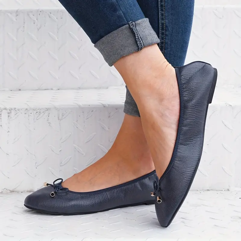 🔥Last Day 49% OFF -Comfy Women's Bow Ballet Flats with Anti-Slip Sole