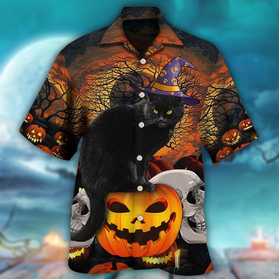 Men's Halloween Fun Horror Lapel Shirt