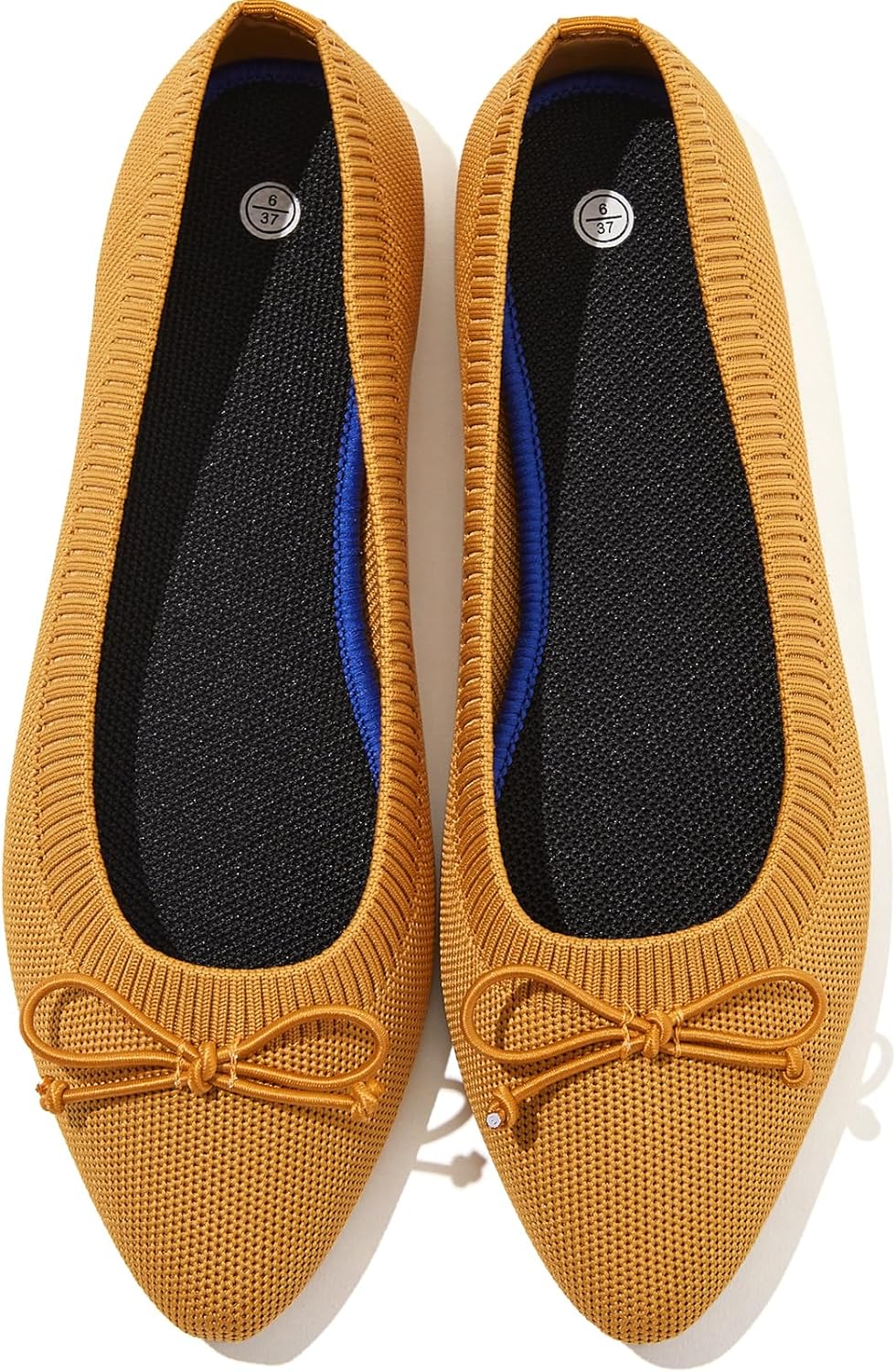 Women's Flats Black Flats Shoes Pointed Toe Ballet Flats Comfortable Bow Girls Flats Dressy