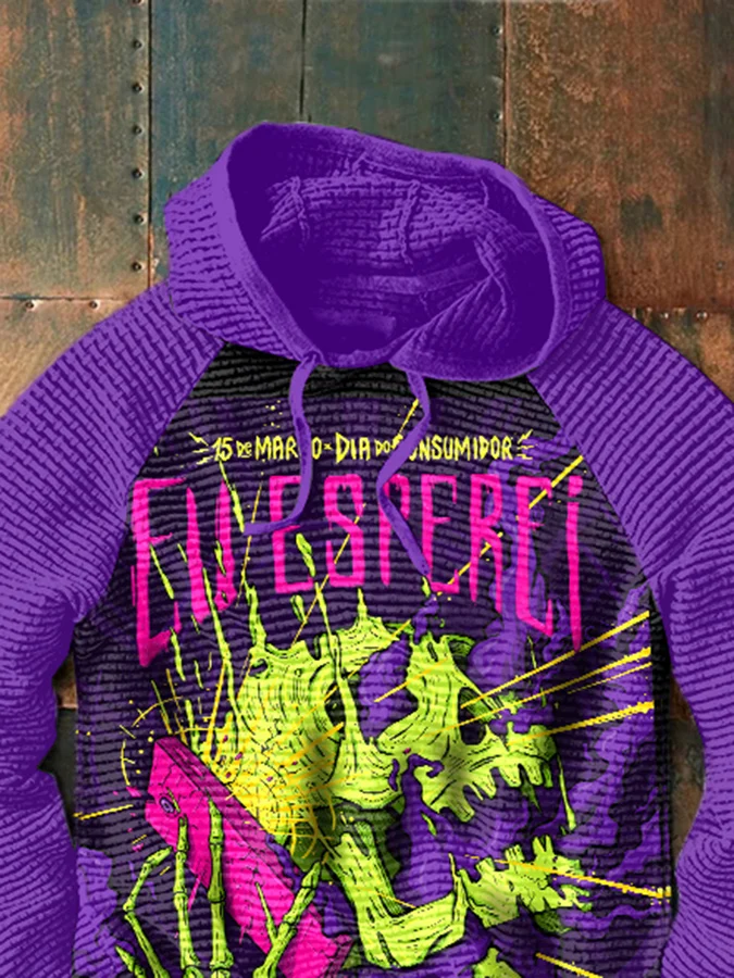 Fashion Casual Music Festival Halloween Print Men's Sweatshirt