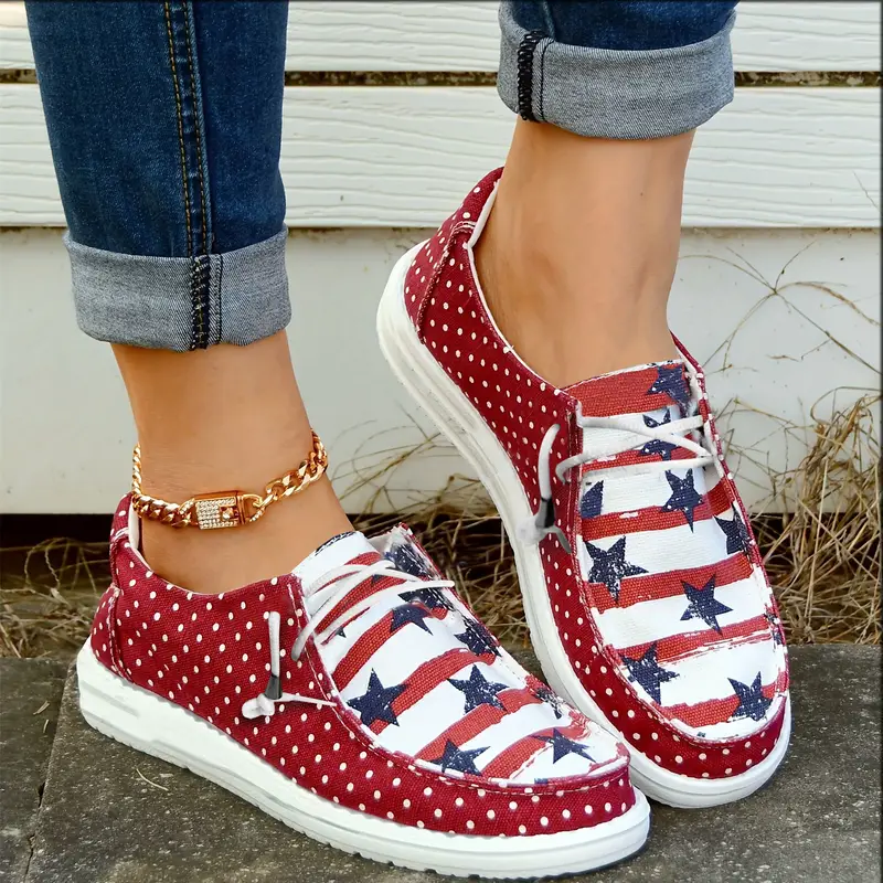 Women's five-pointed star canvas casual shoes