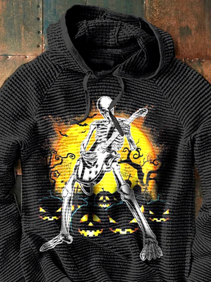 Fashion Casual Music Festival Halloween Print Men's Sweatshirt