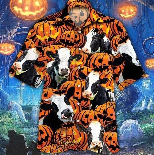 Men's Halloween Fun Horror Lapel Shirt