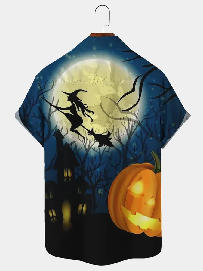 Halloween Print Men'S Shirt