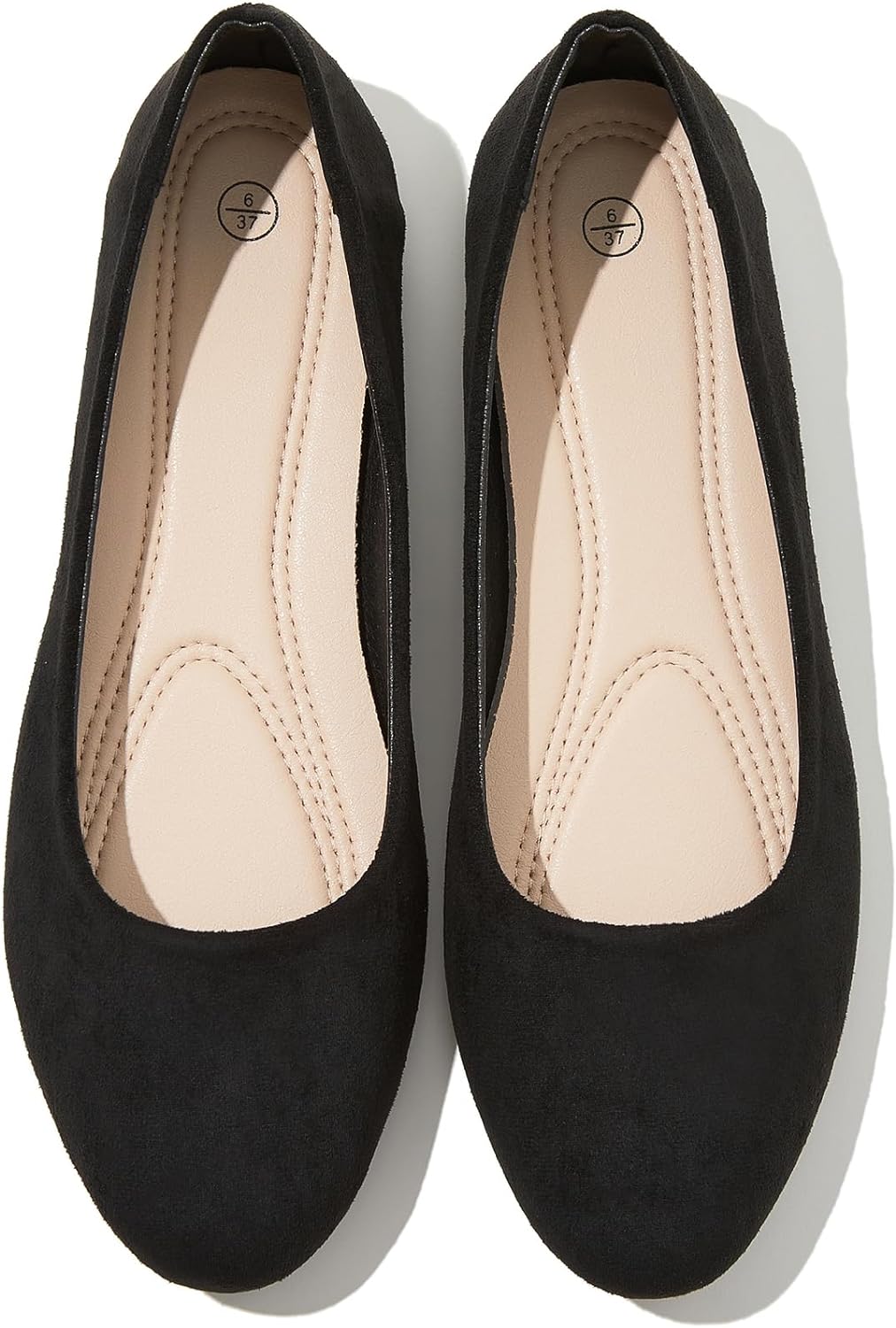 Flats for Women Round Toe Flat Shoes Dressy Black Ballet Flats Comfortable Womens Dress Shoes Ballerina Flats for Work