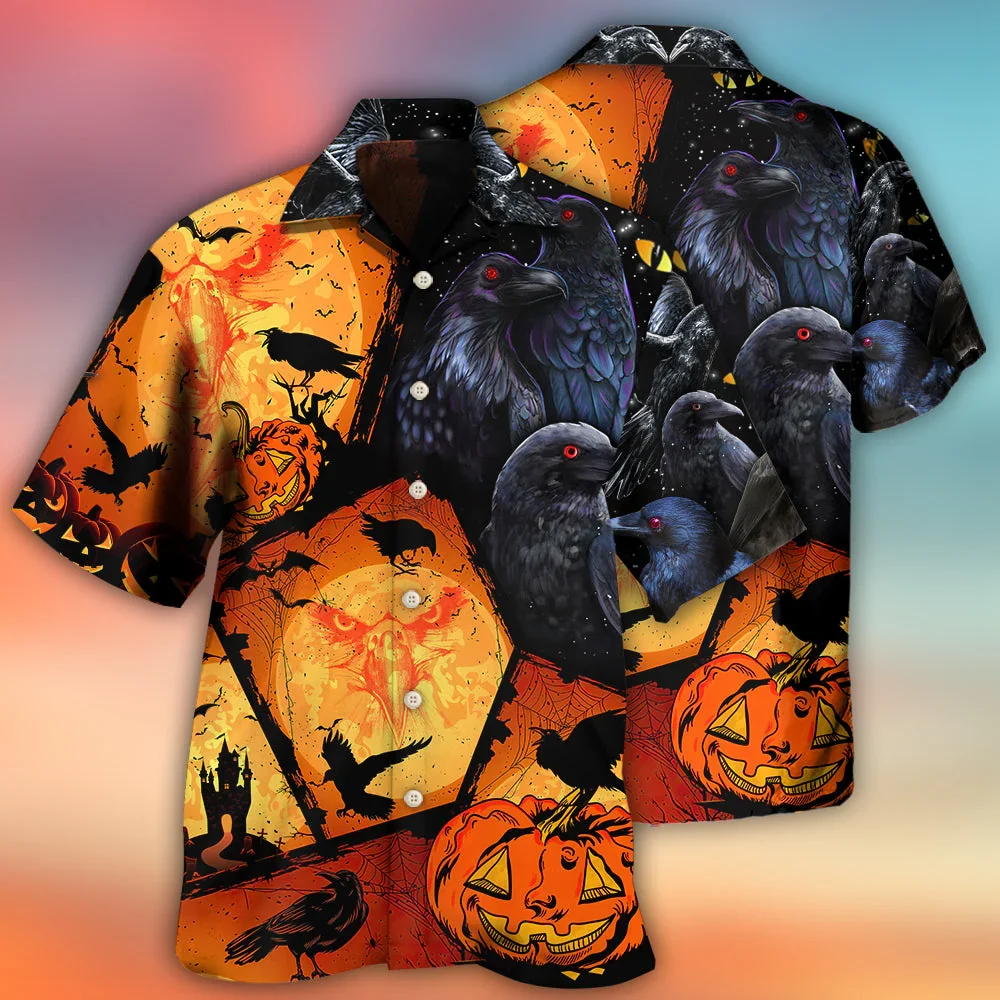 Men's Halloween Fun Horror Lapel Shirt