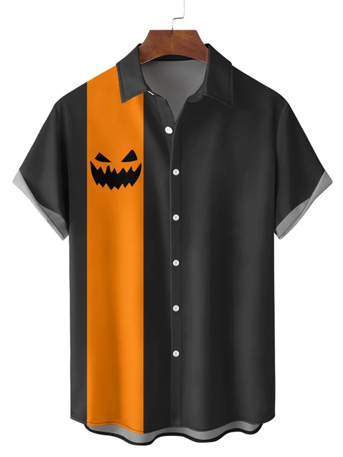 Casual Vacation Print Men'S Short-Sleeved Shirt